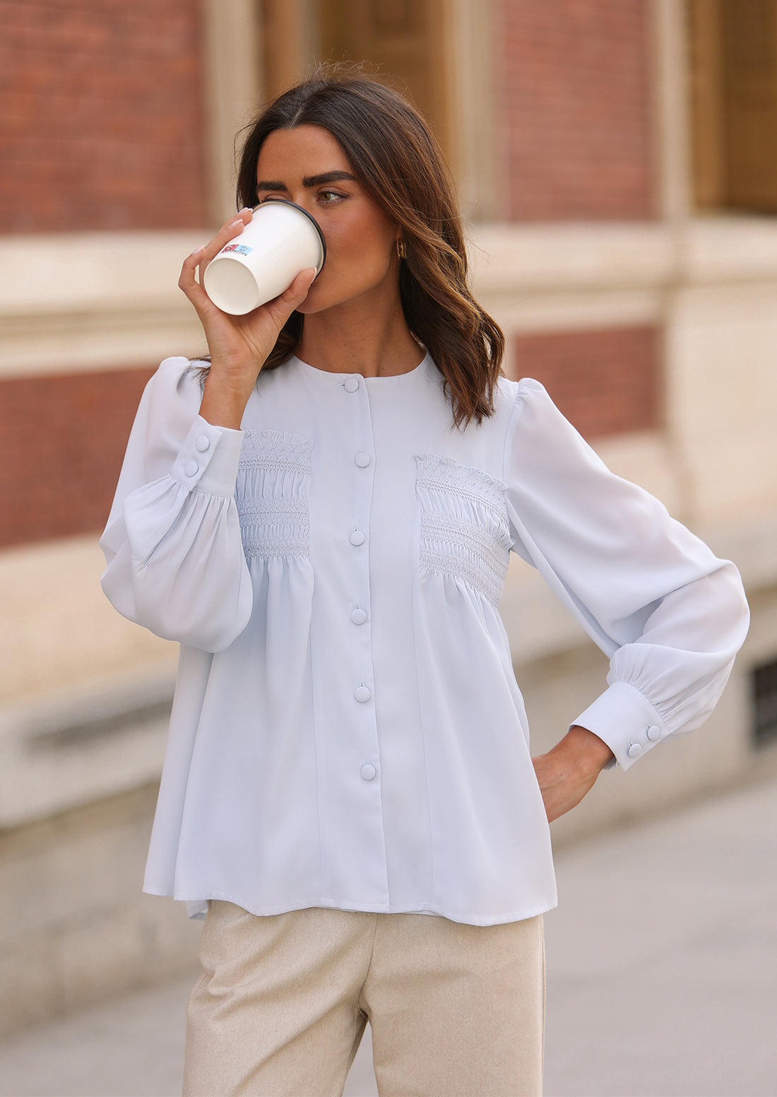 Blusa Richie celeste