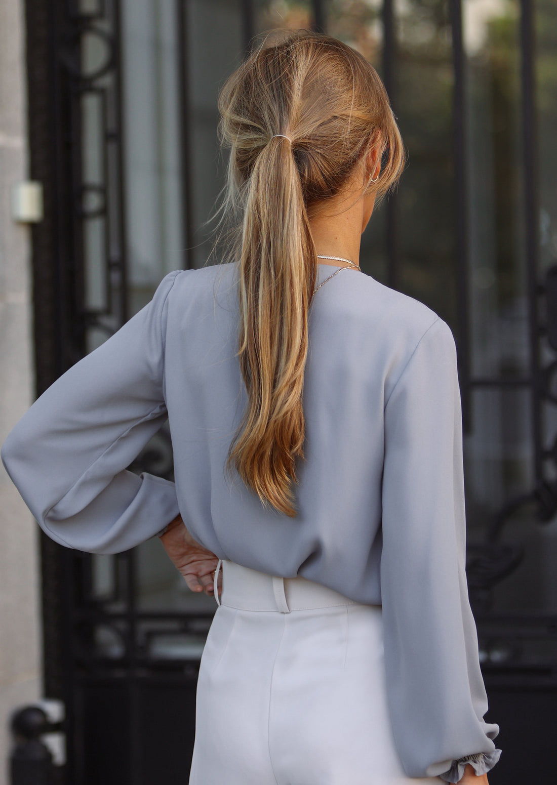 Blusa Carol gris