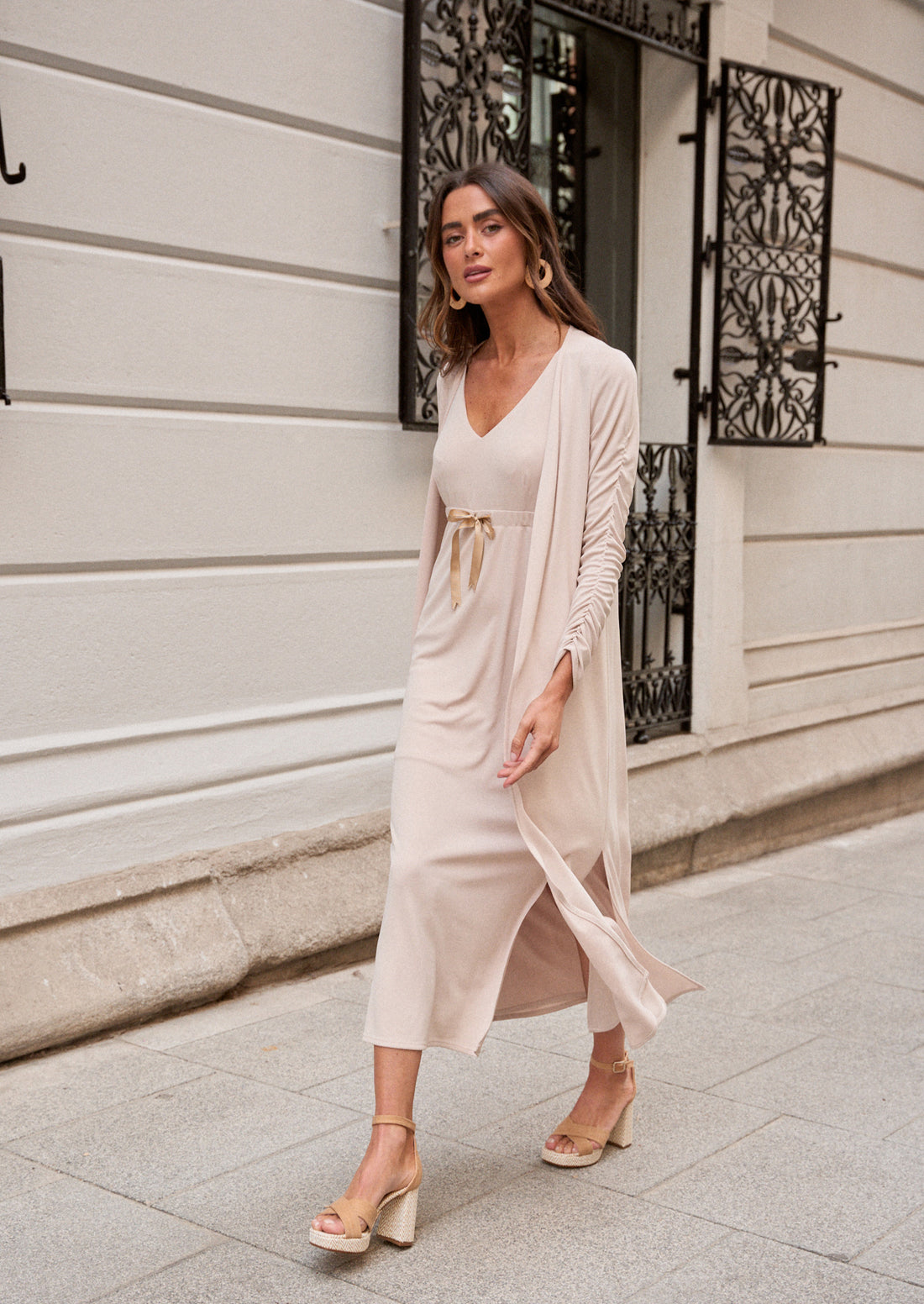 Vestido Roma beige