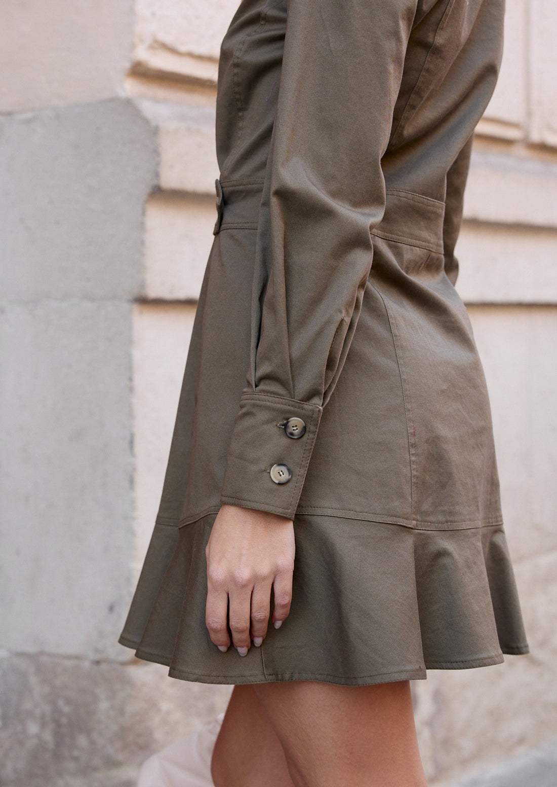 Vestido Nick kaki