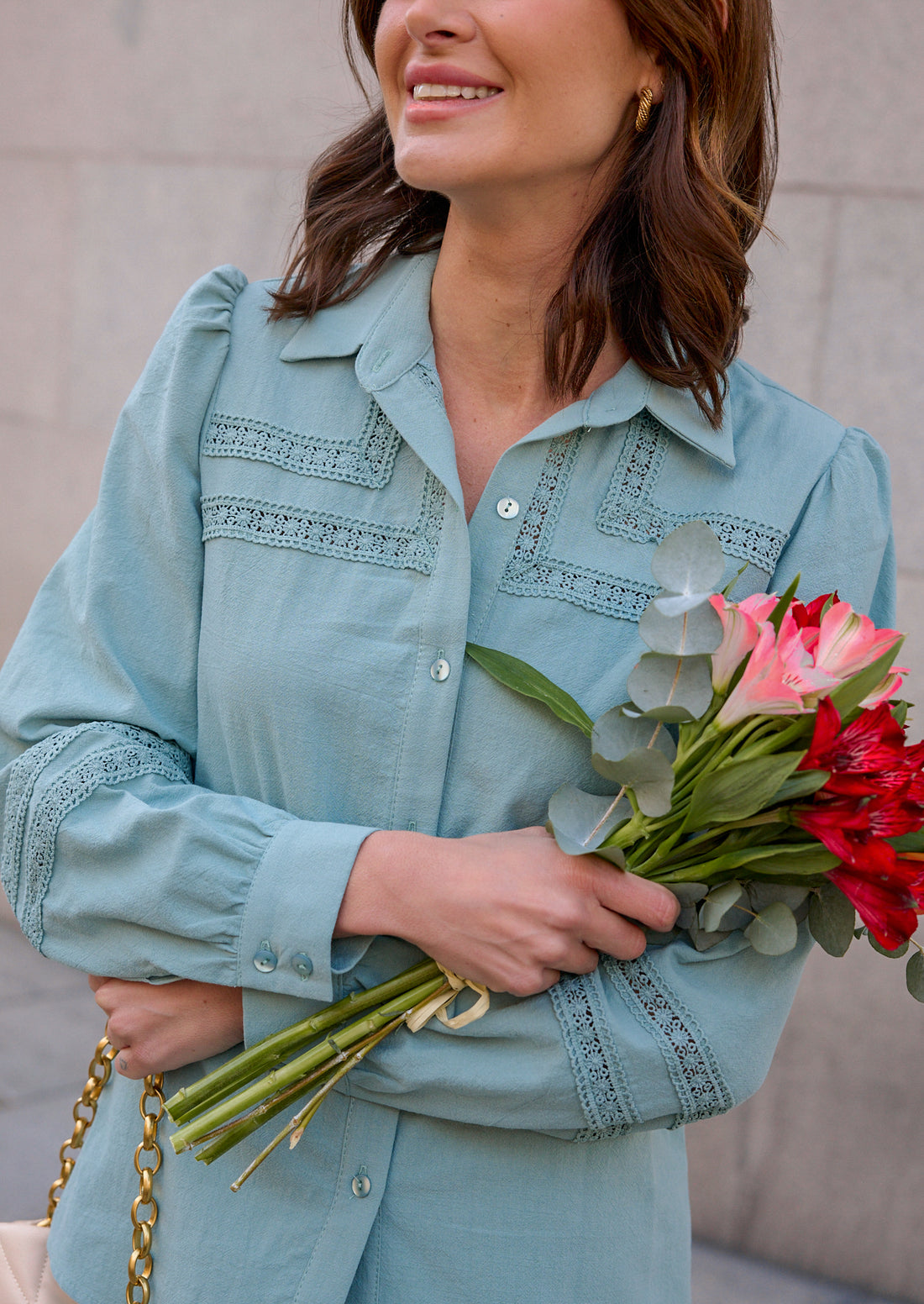 Blusa Lucie aqua