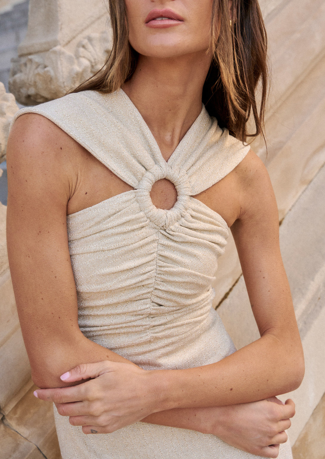 Vestido Scott Gold
