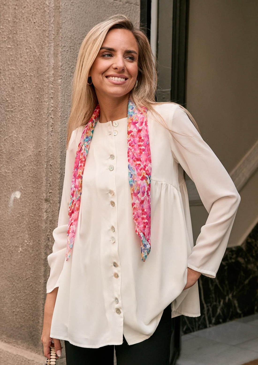 Blusa Magnolia blanca