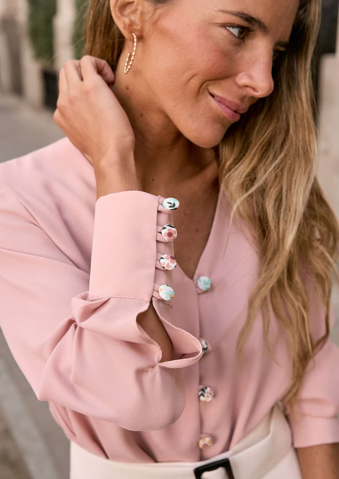 Blusa Ana rosa