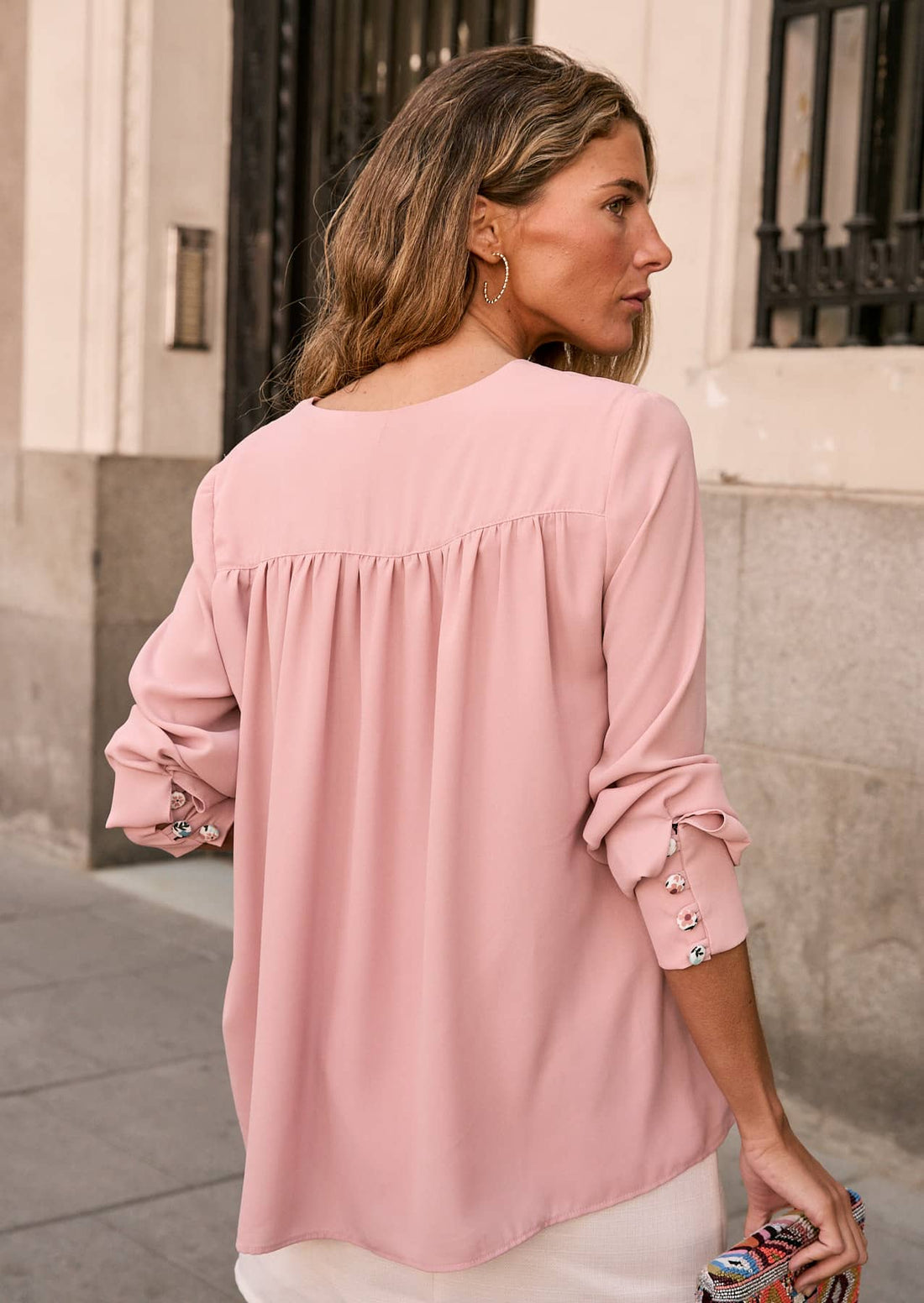 Blusa Ana rosa