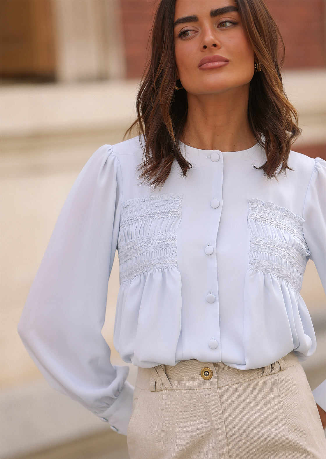 Blusa Richie celeste