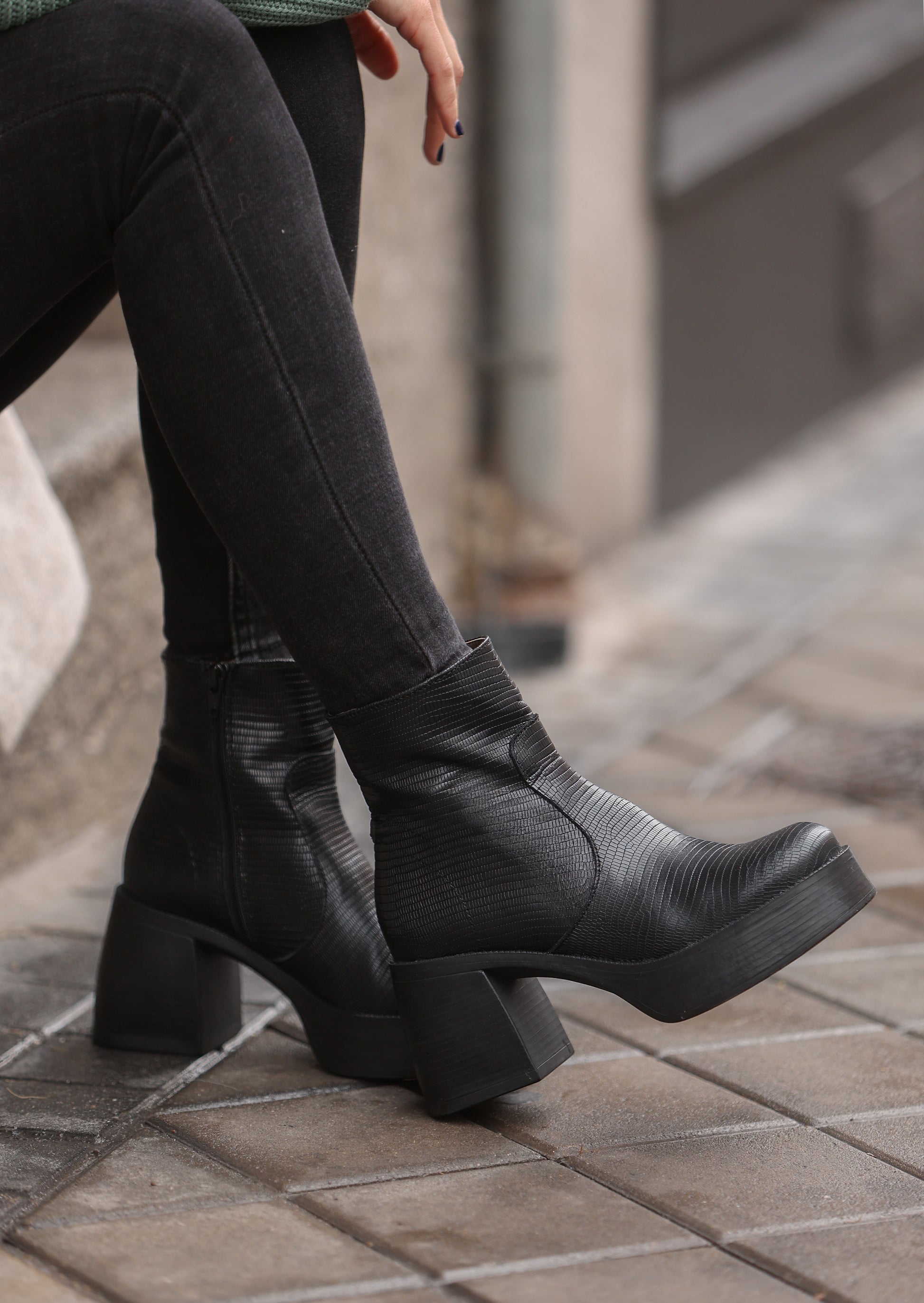 Botas Hanoi negro - Main Image