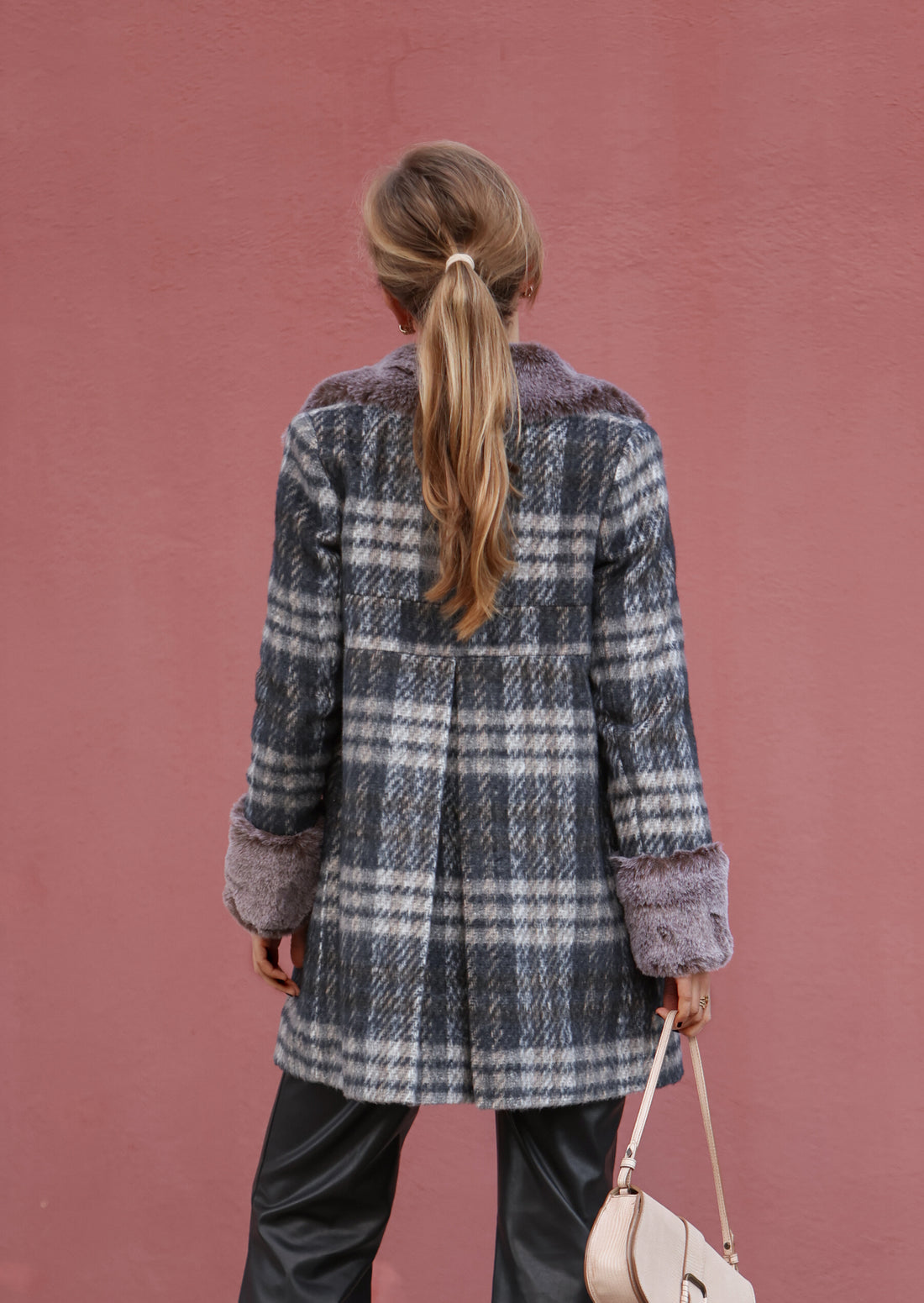 Bonac checked coat