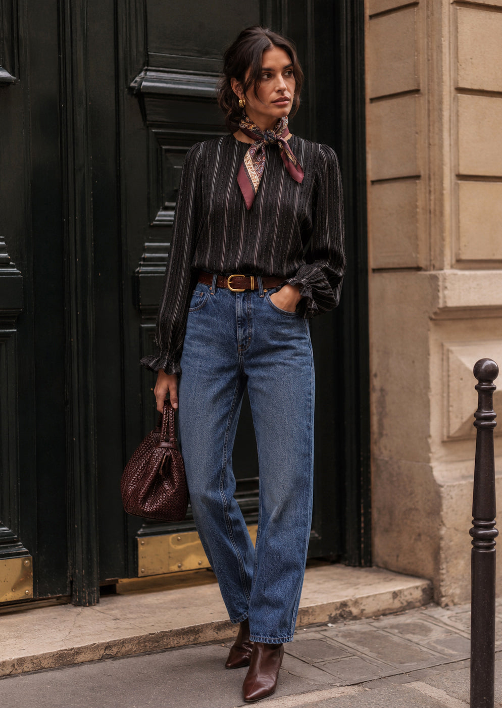 Blusa Adele noir