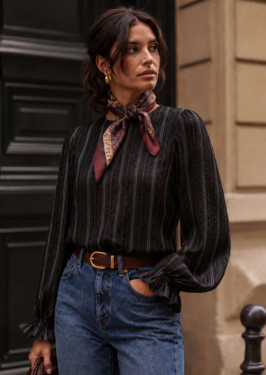 Blusa Adele noir