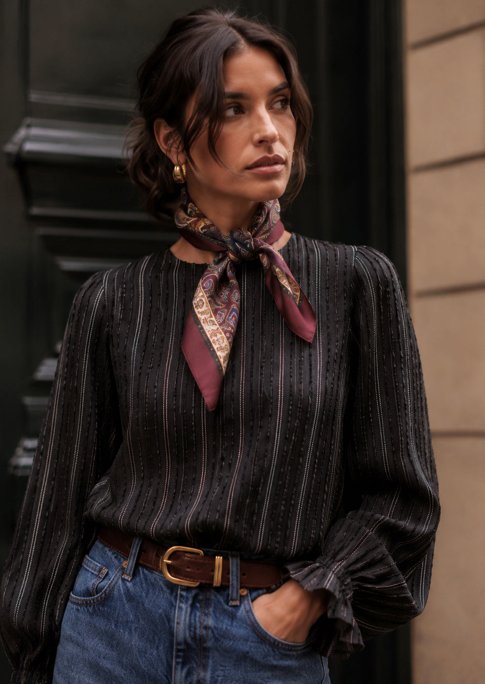 Blusa Adele noir