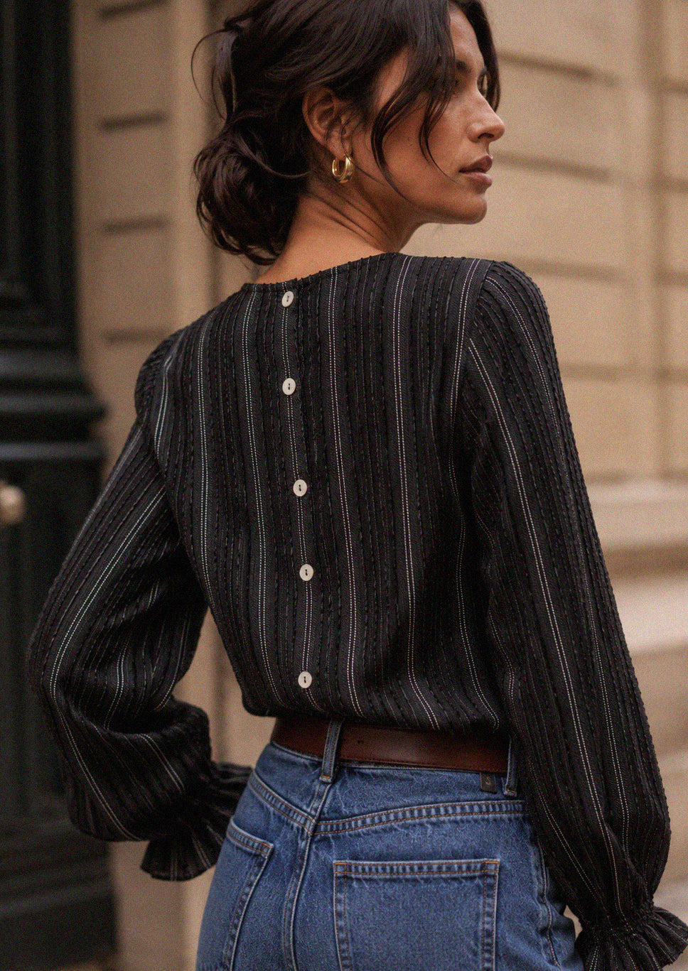 Blusa Adele noir