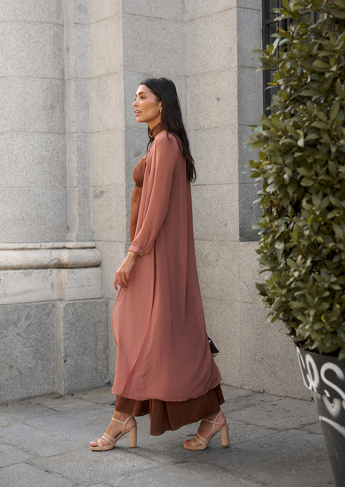 Vestido Grasse moca