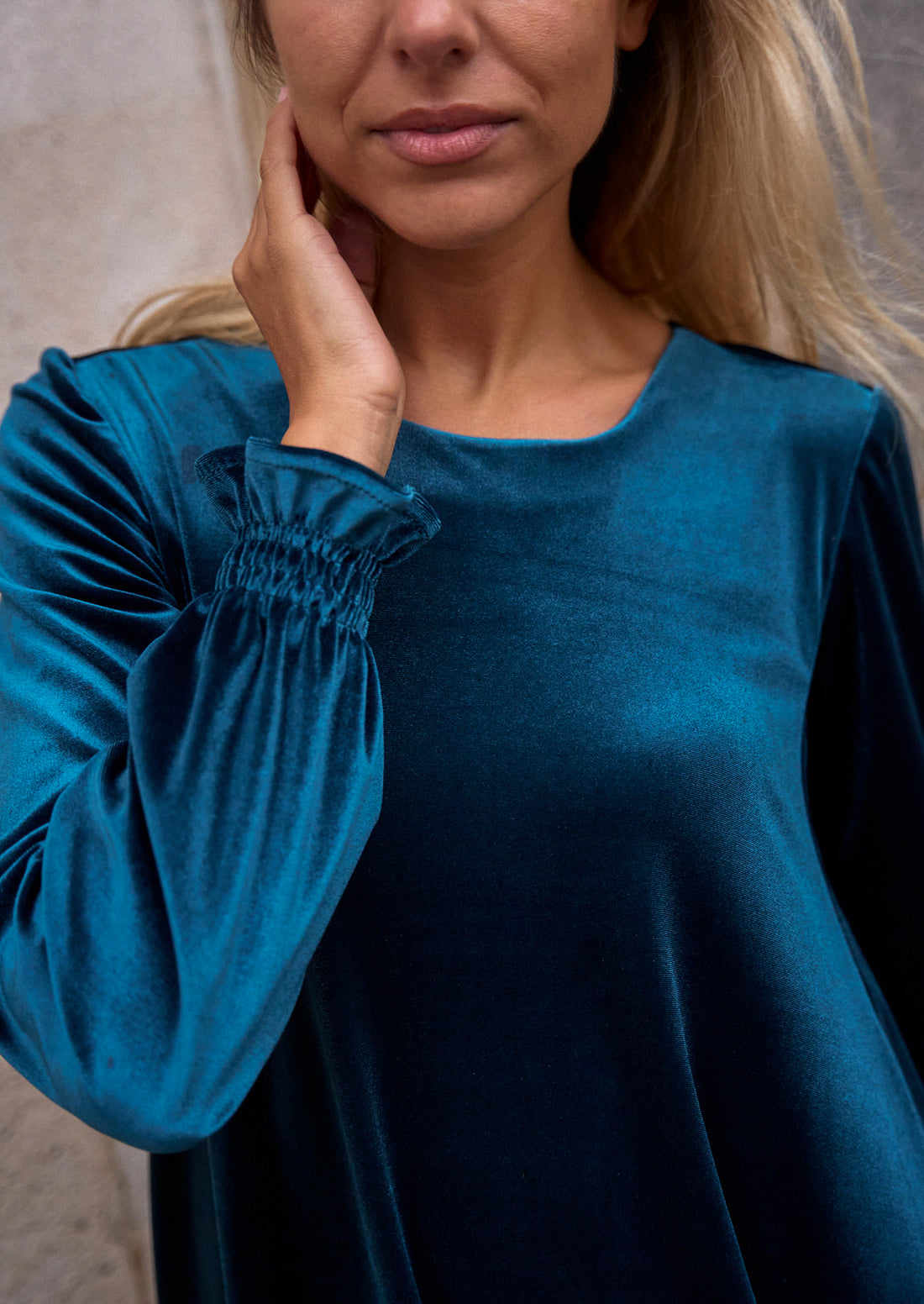 Icon velvet emerald dress