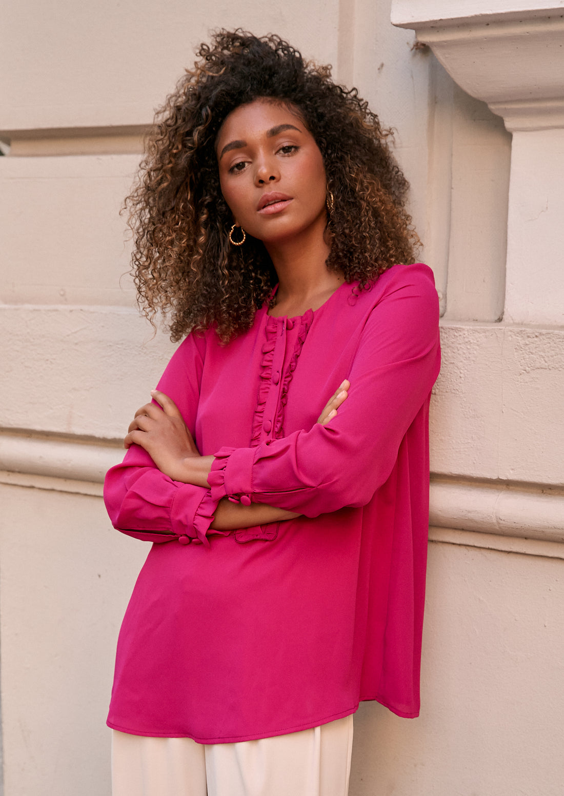 Blusa Bella fucsia