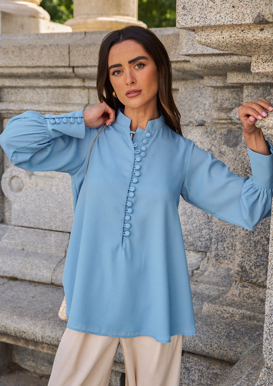 Blusa Gigi celeste