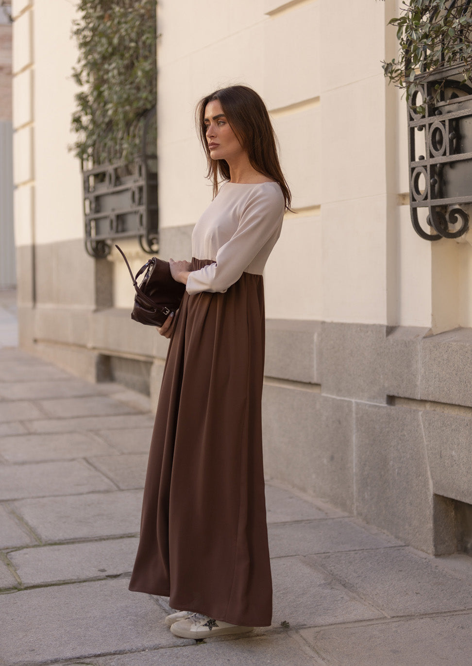 Vestido Hillary moca