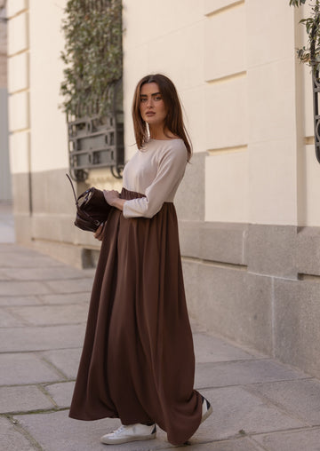 Vestido Hillary moca