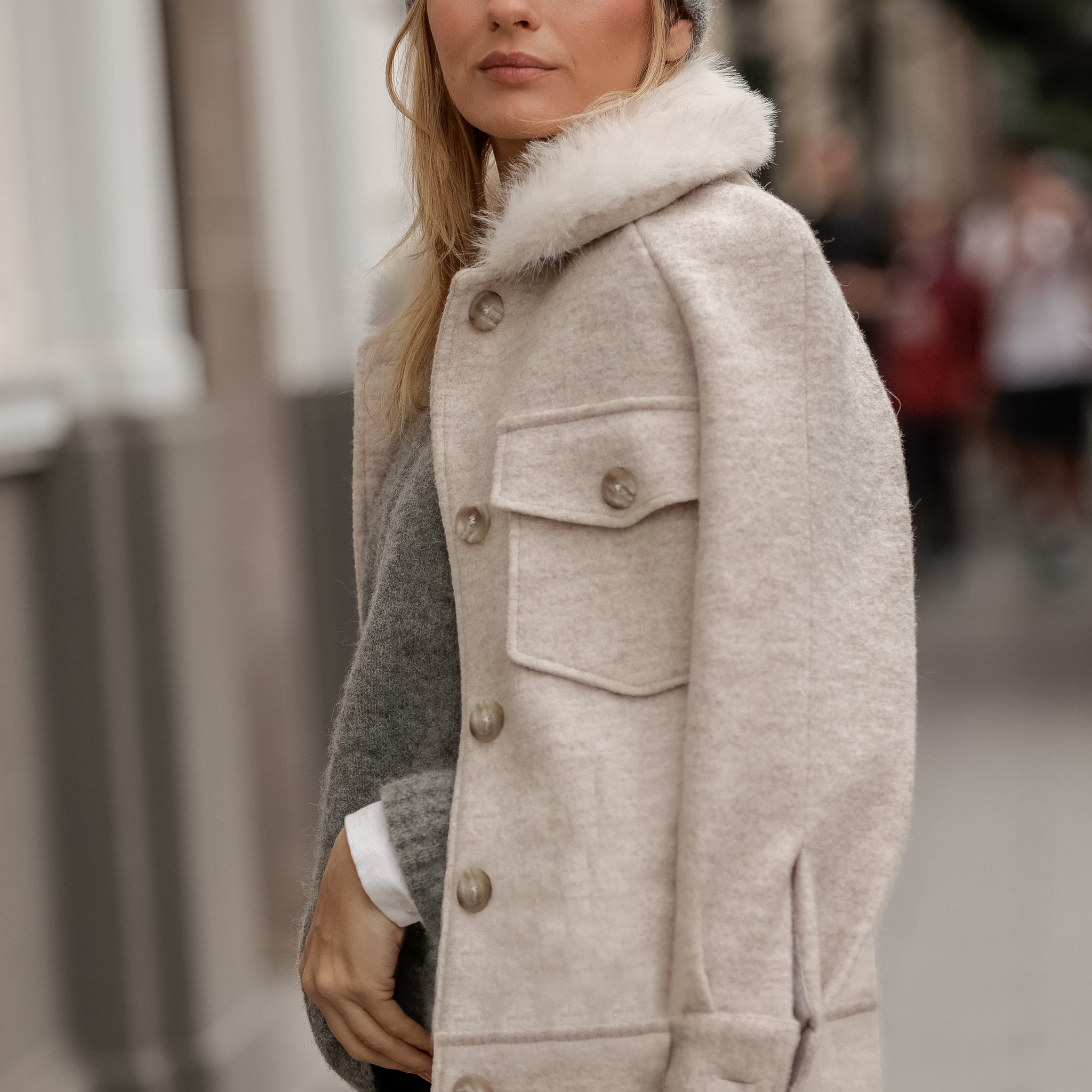 Abrigo Spencer cream