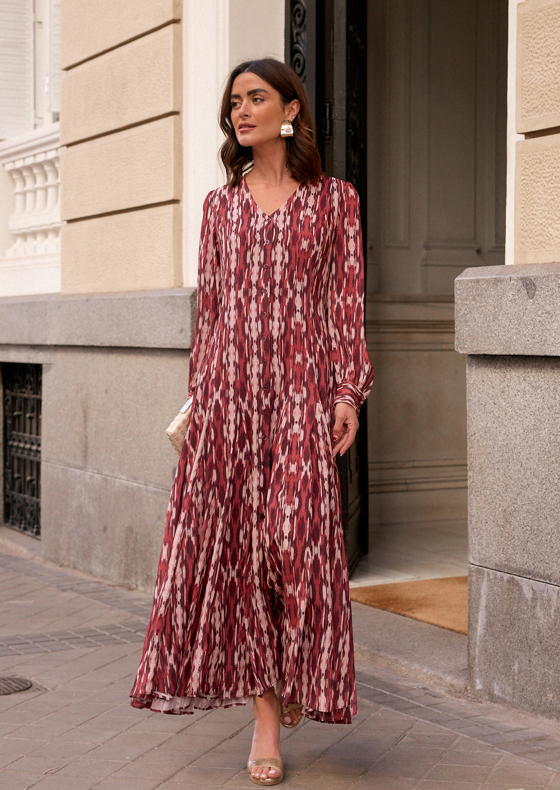 Vestido Maxime grosella