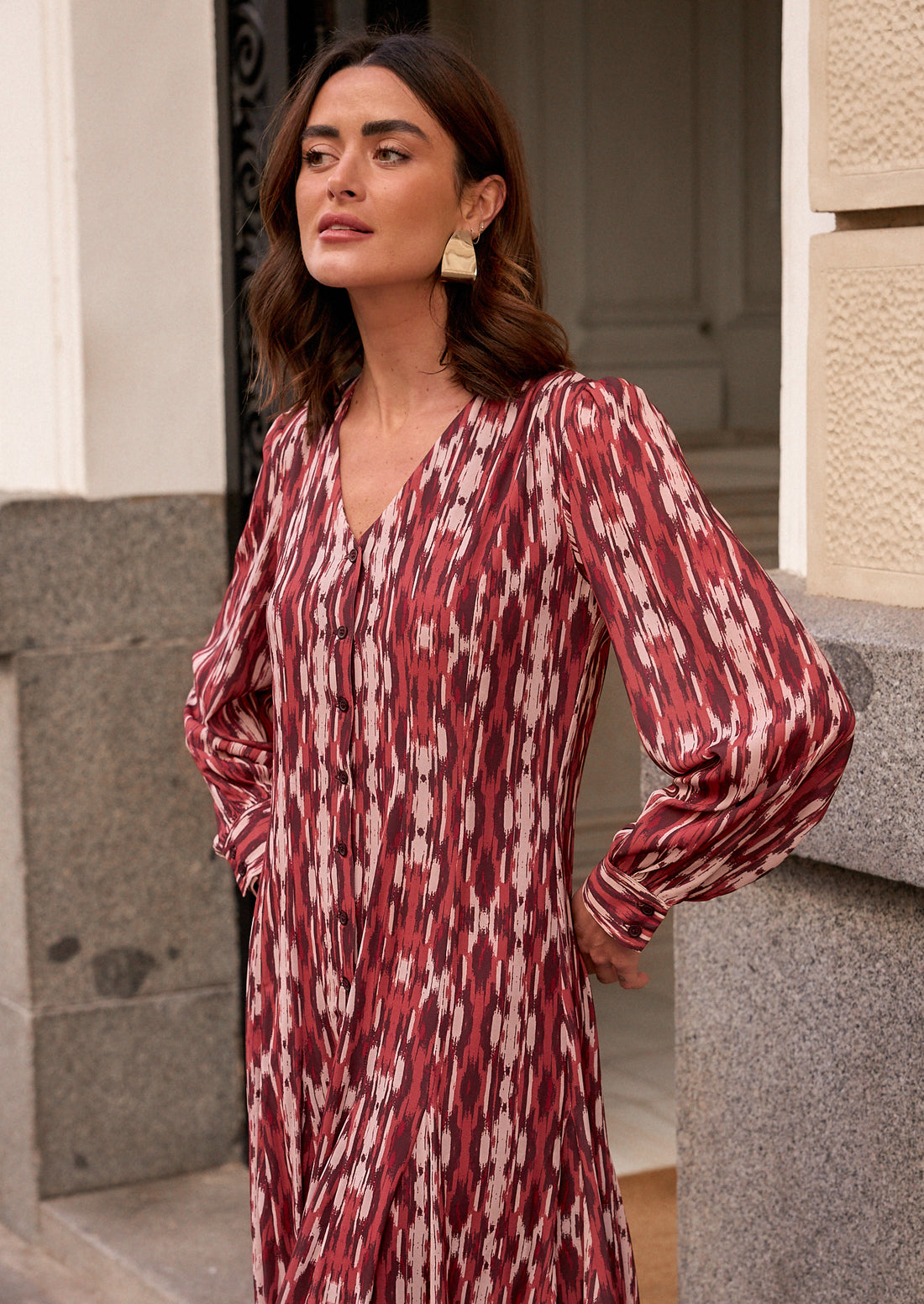 Vestido Maxime grosella