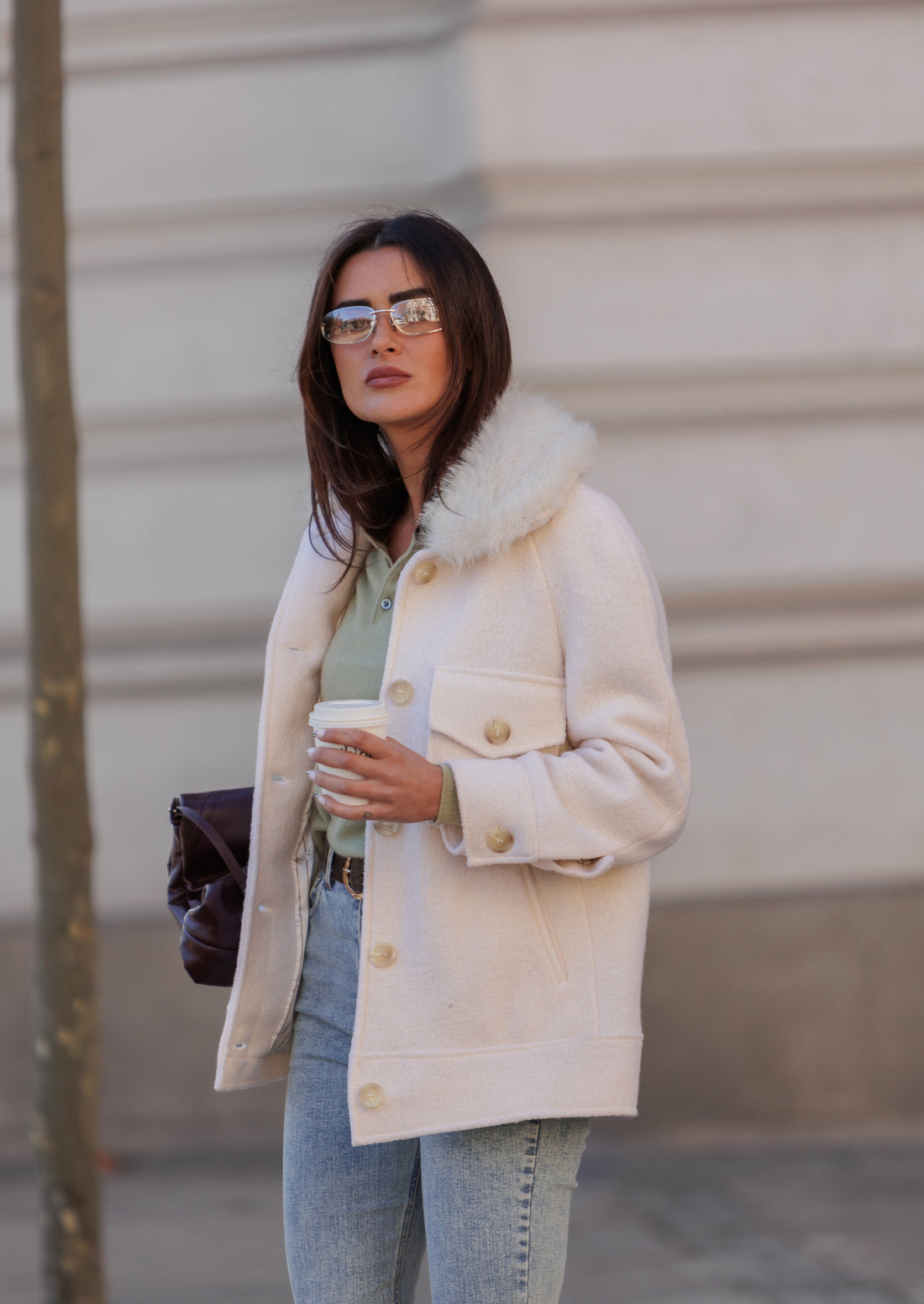 Abrigo Spencer cream