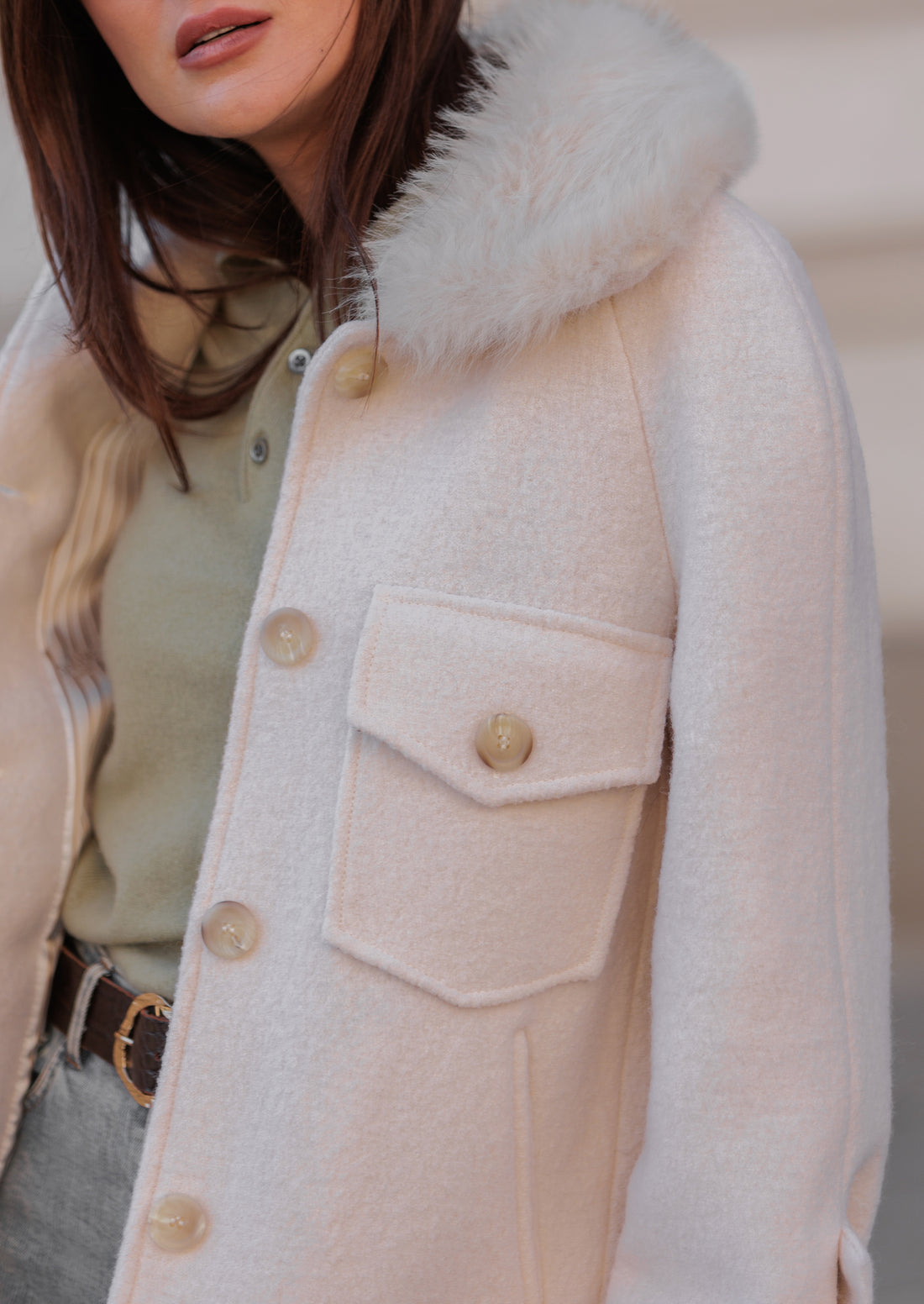 Abrigo Spencer cream