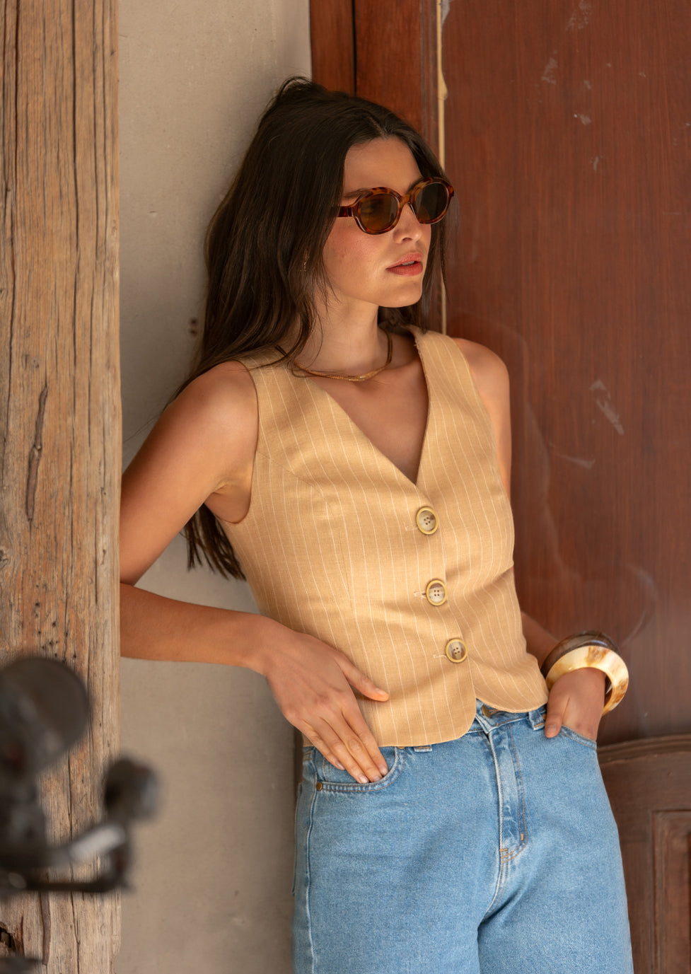 Gilet Camel Iris
