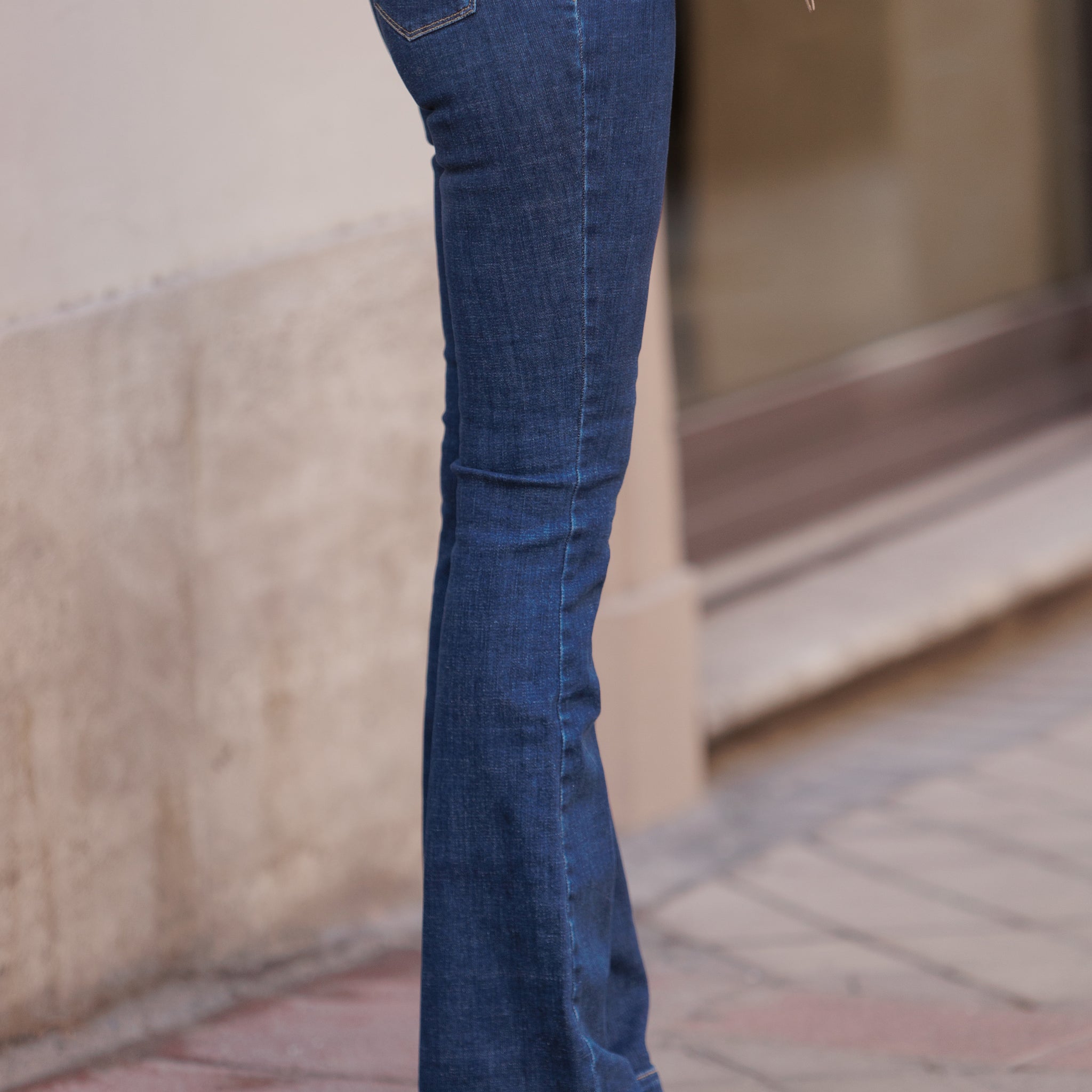 Dark flare jeans