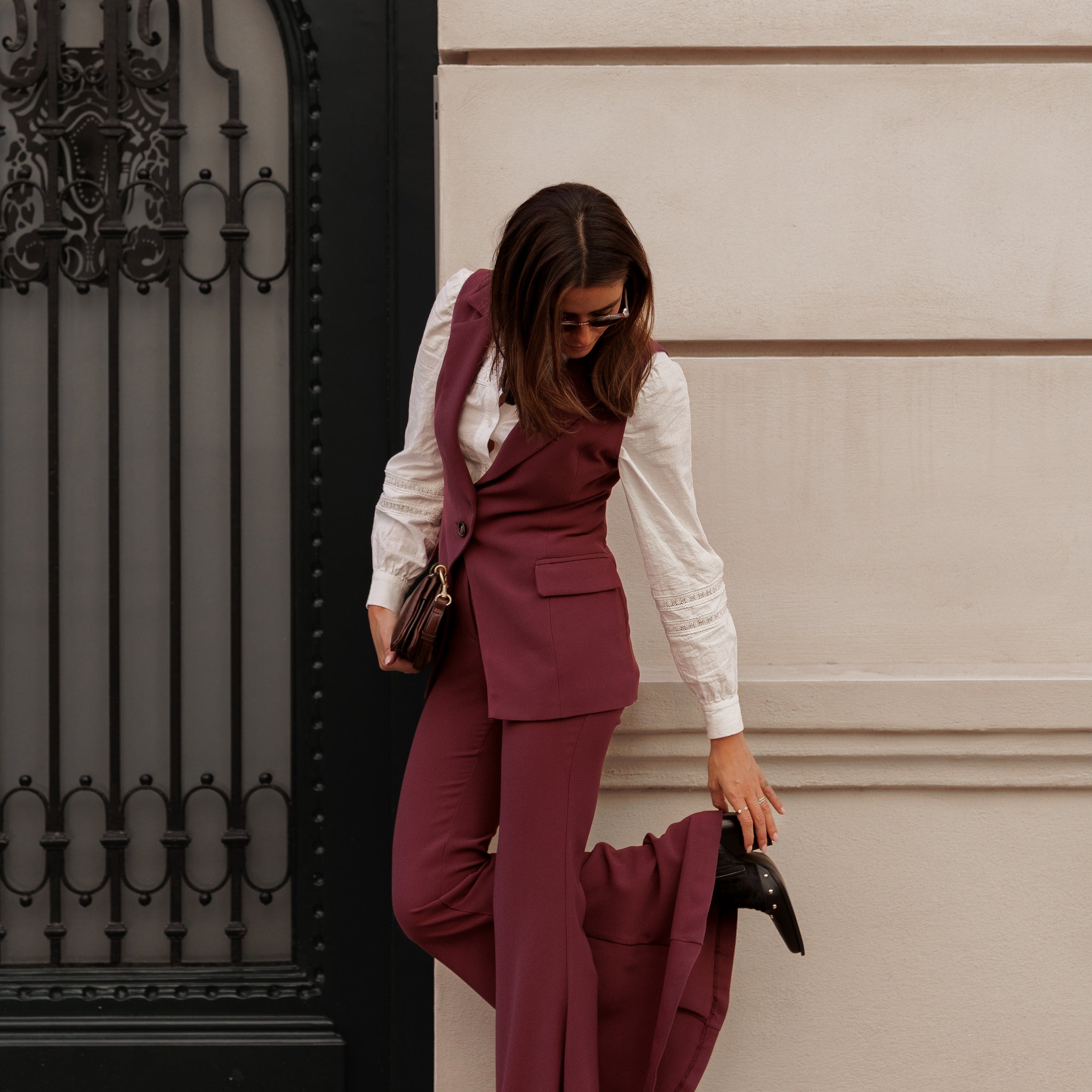 Chaleco Romy berenjena