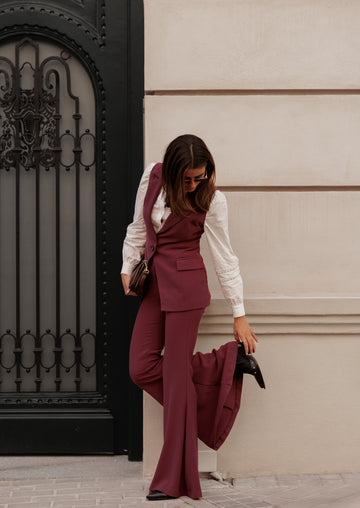 Chaleco Romy berenjena