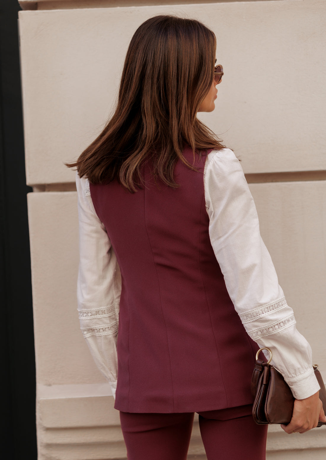 Chaleco Romy berenjena