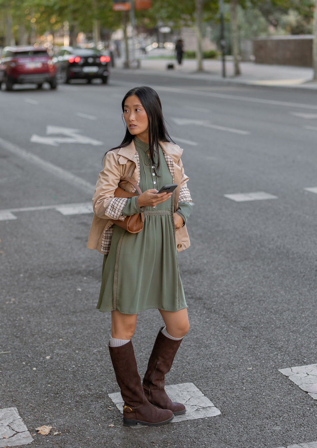 Vestido Brandon kaki