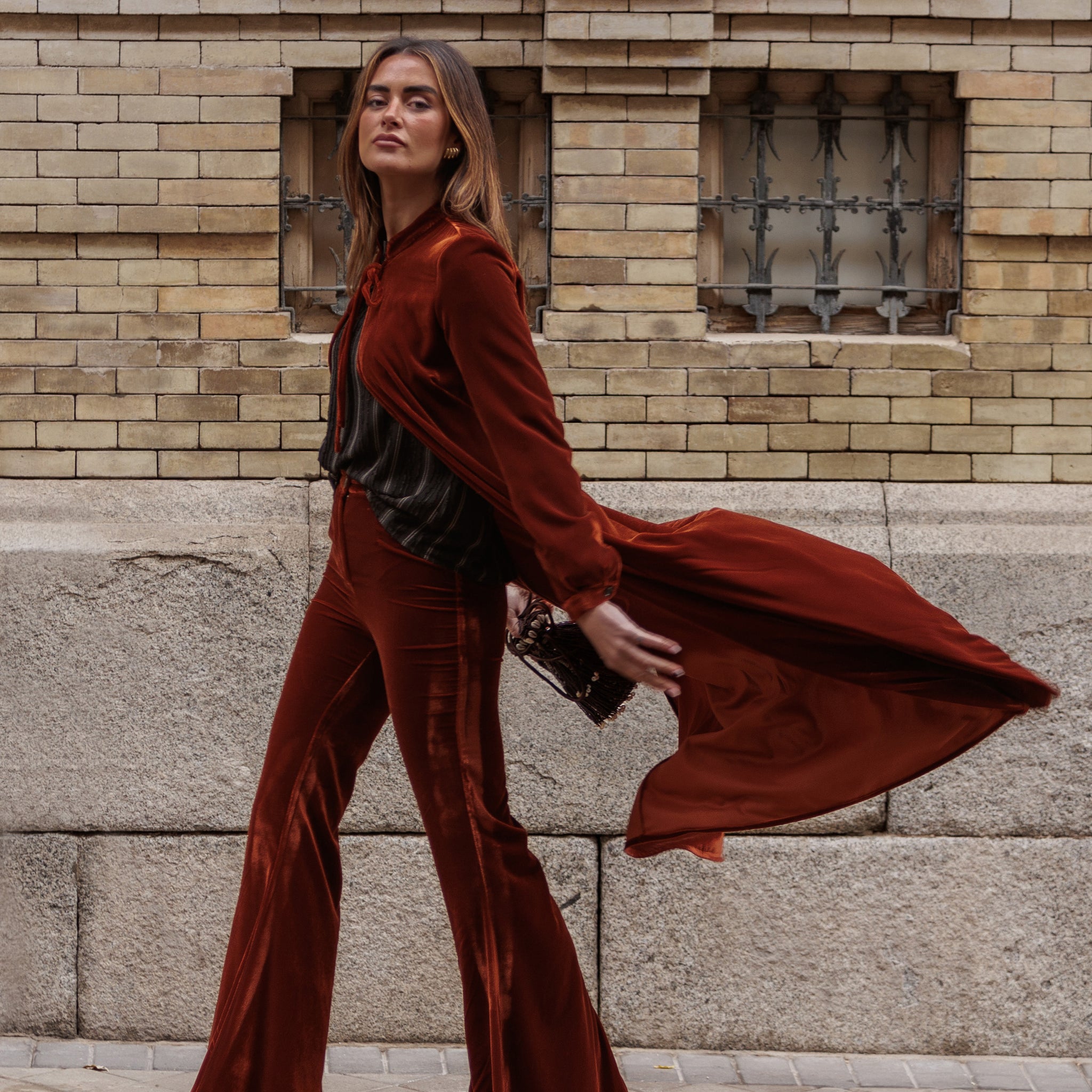 Pantalón Nox terracota