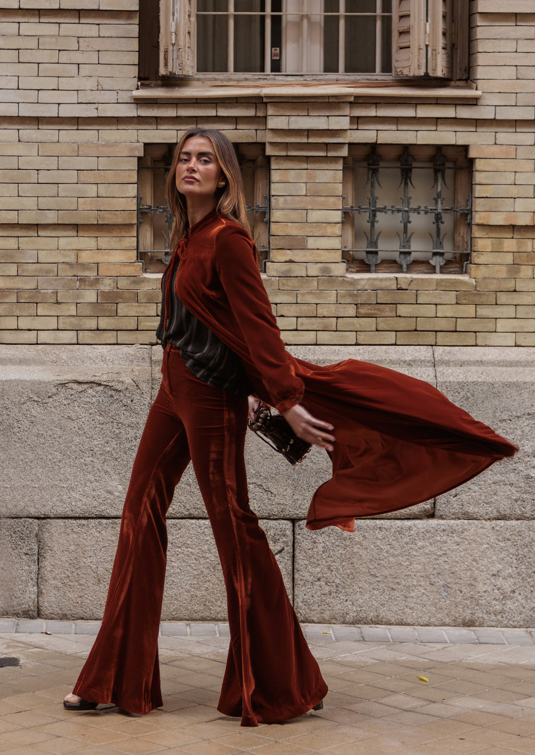 Pantalón Nox terracota