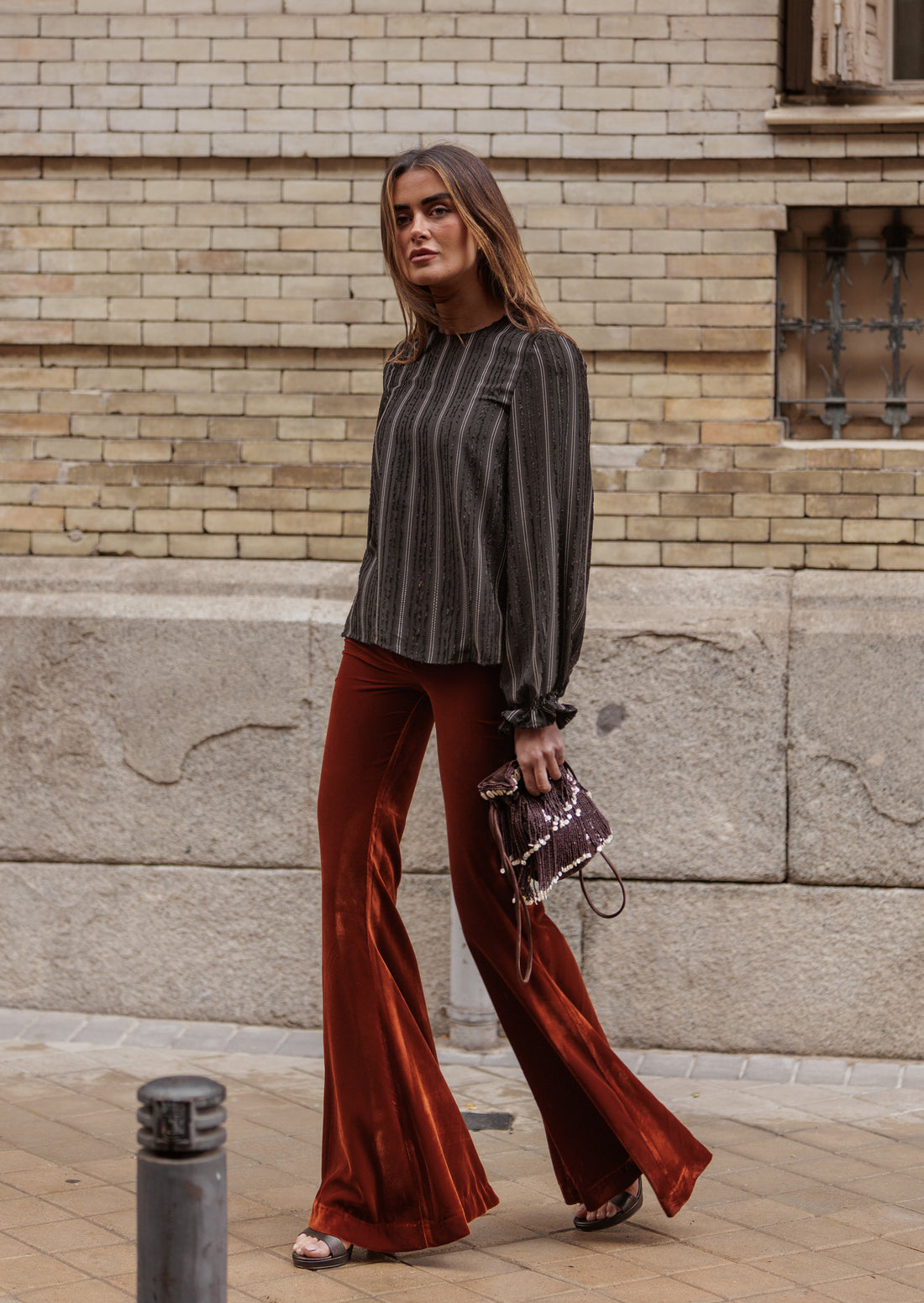 Pantalón Nox terracota