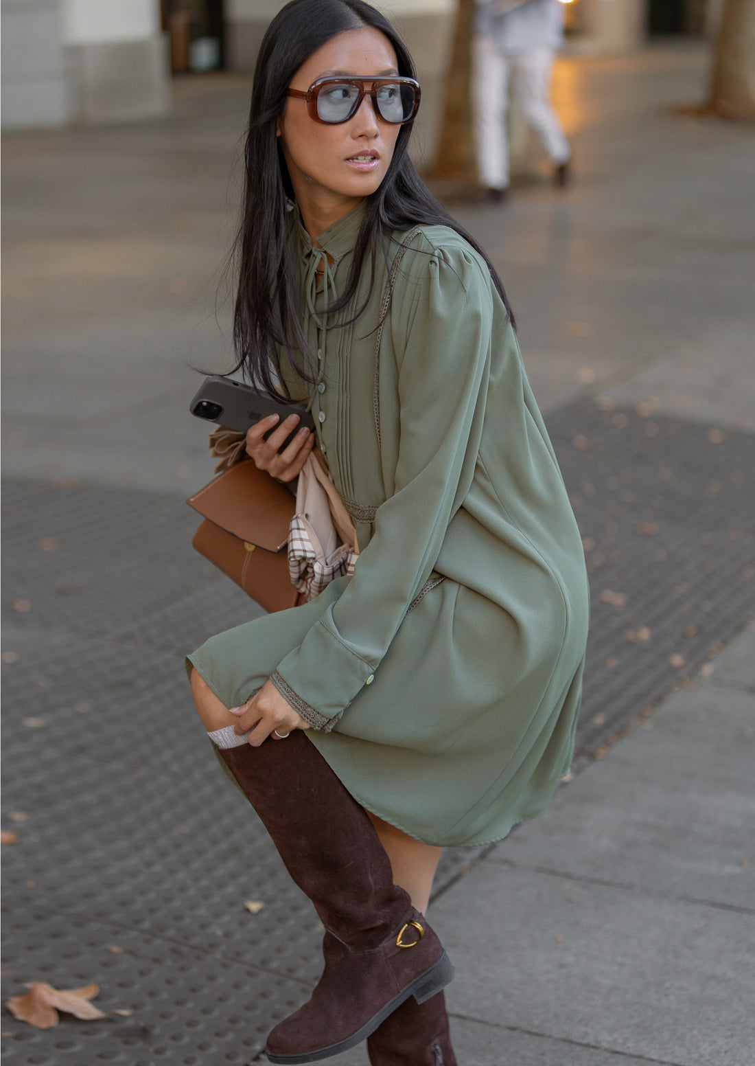 Vestido Brandon kaki