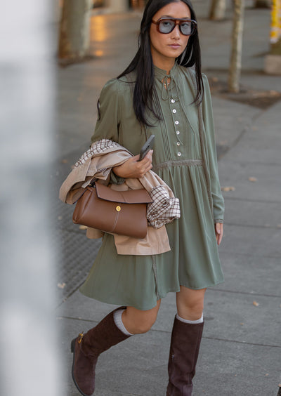 Vestido Brandon kaki