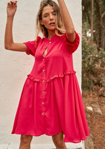 Robe Calma Fraise