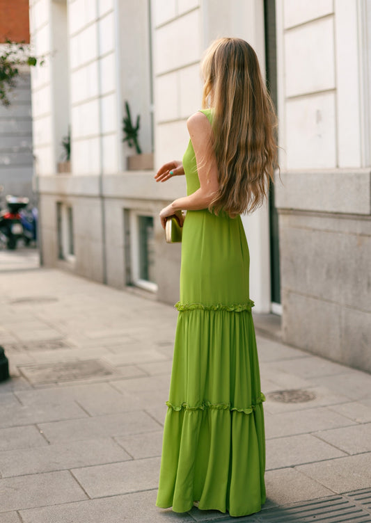 Vestido Lilu verde oliva