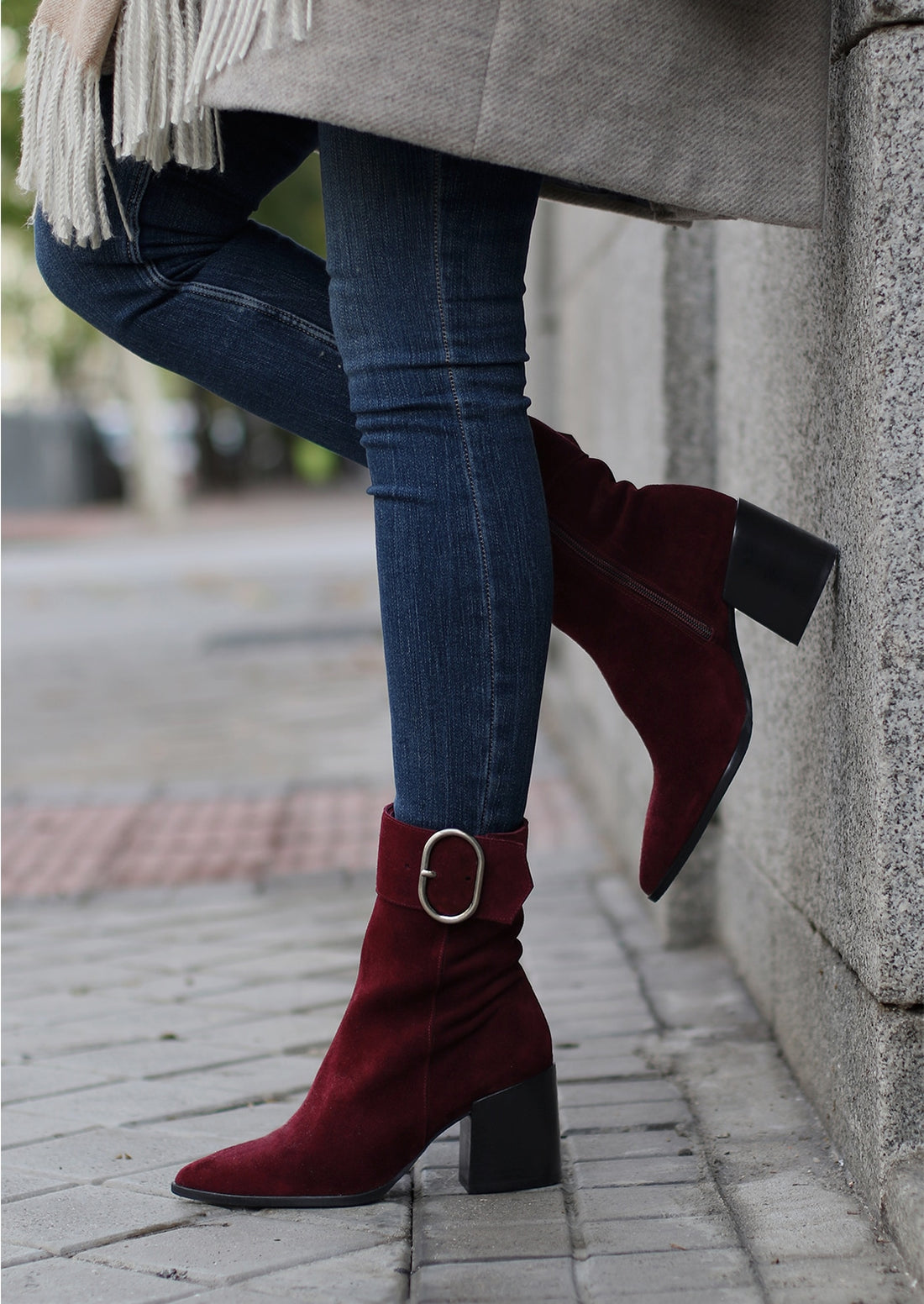 Botines Burgundy